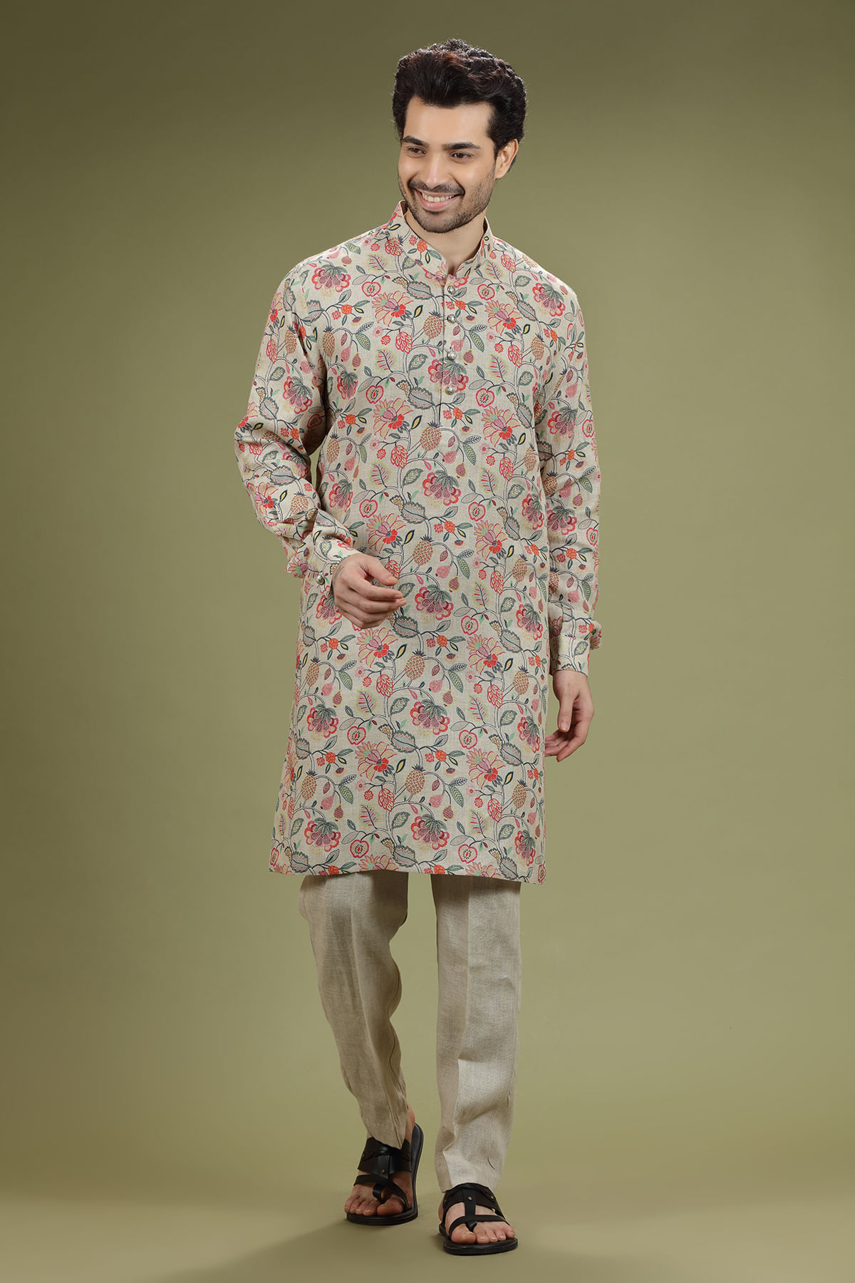 Beige Kurta