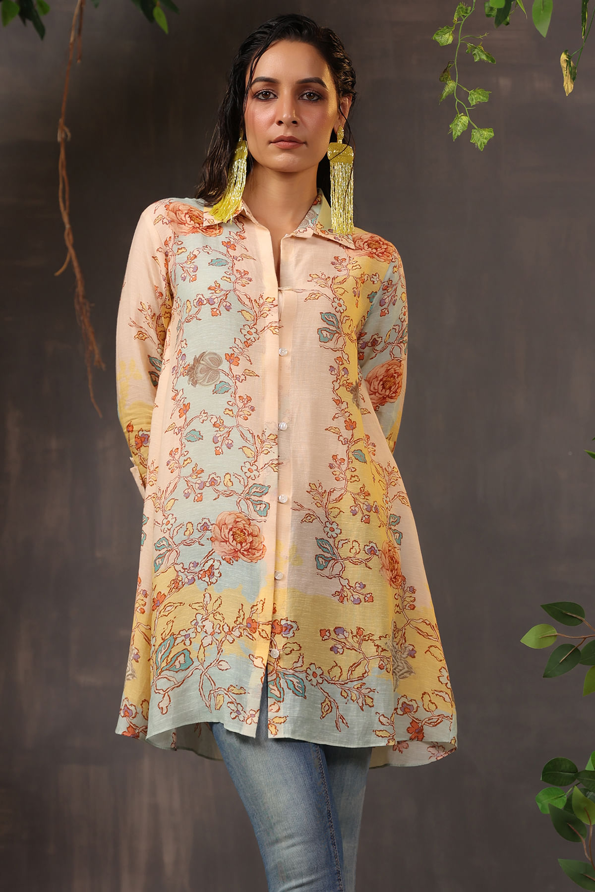 Beige Short Kurti