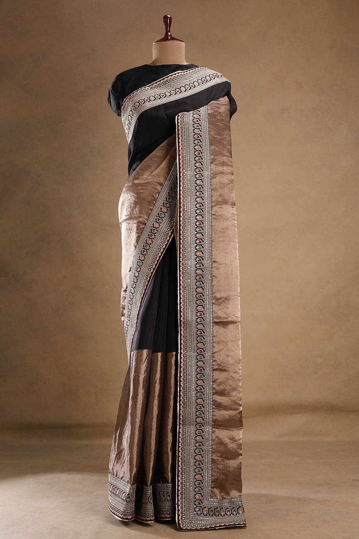 Black Designer Saree
