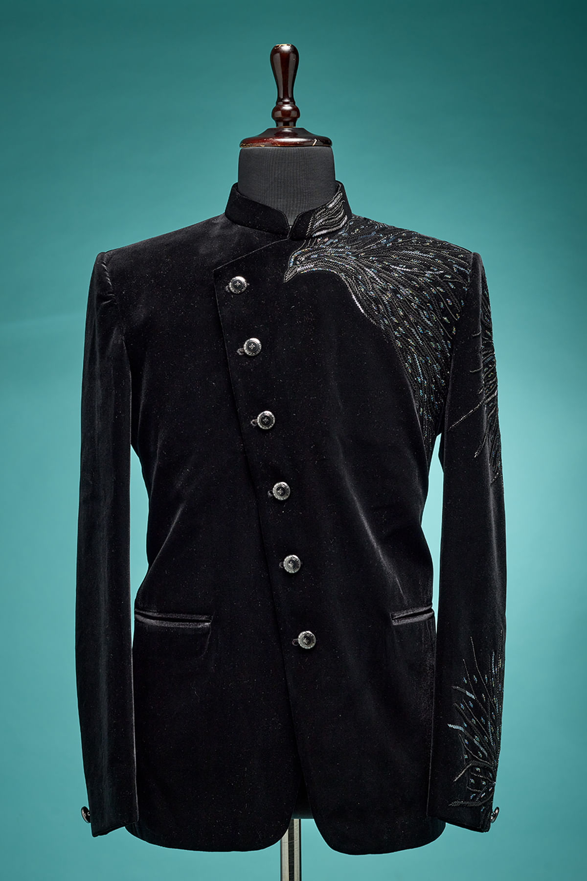 Black Bandhgala Suit