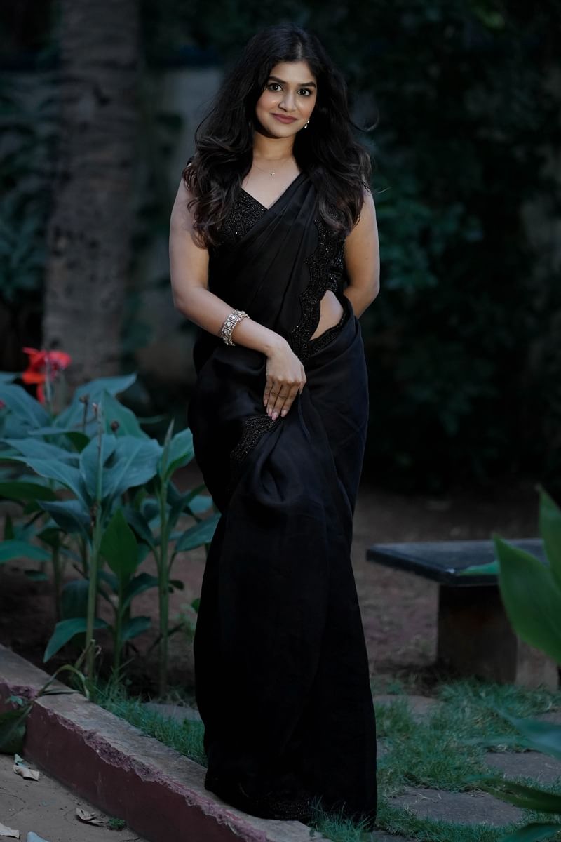 Black Designer Saree