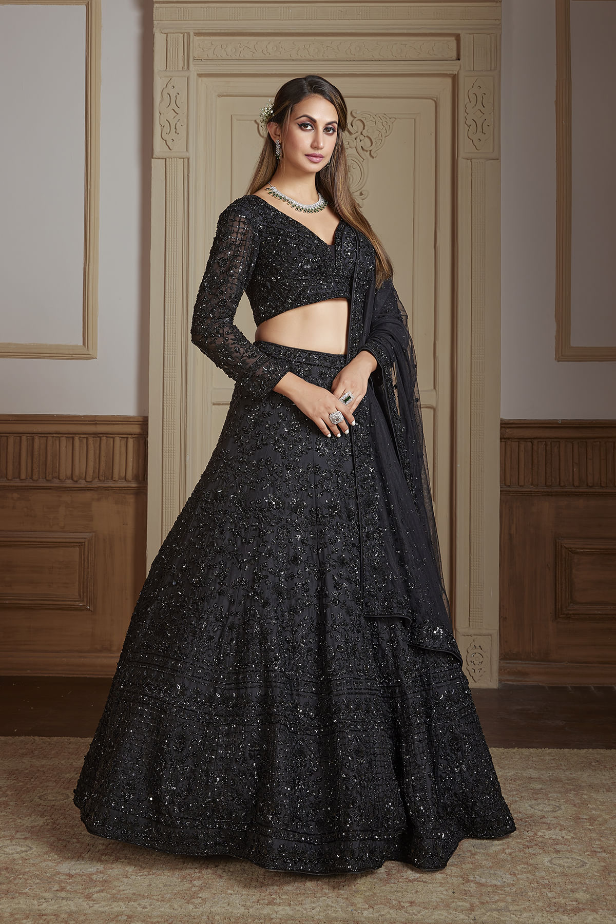 Black Lehenga