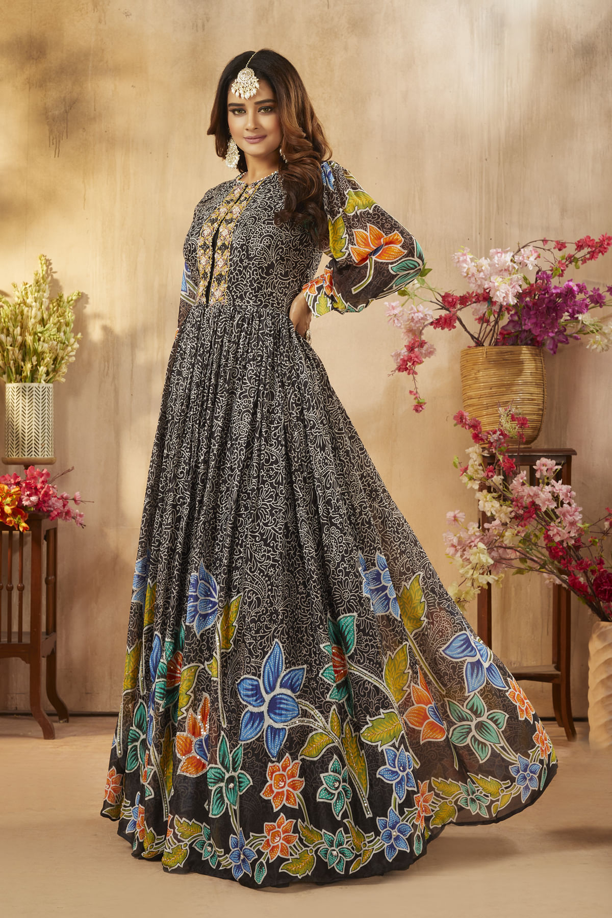 Black Party Wear Salwar Kameez