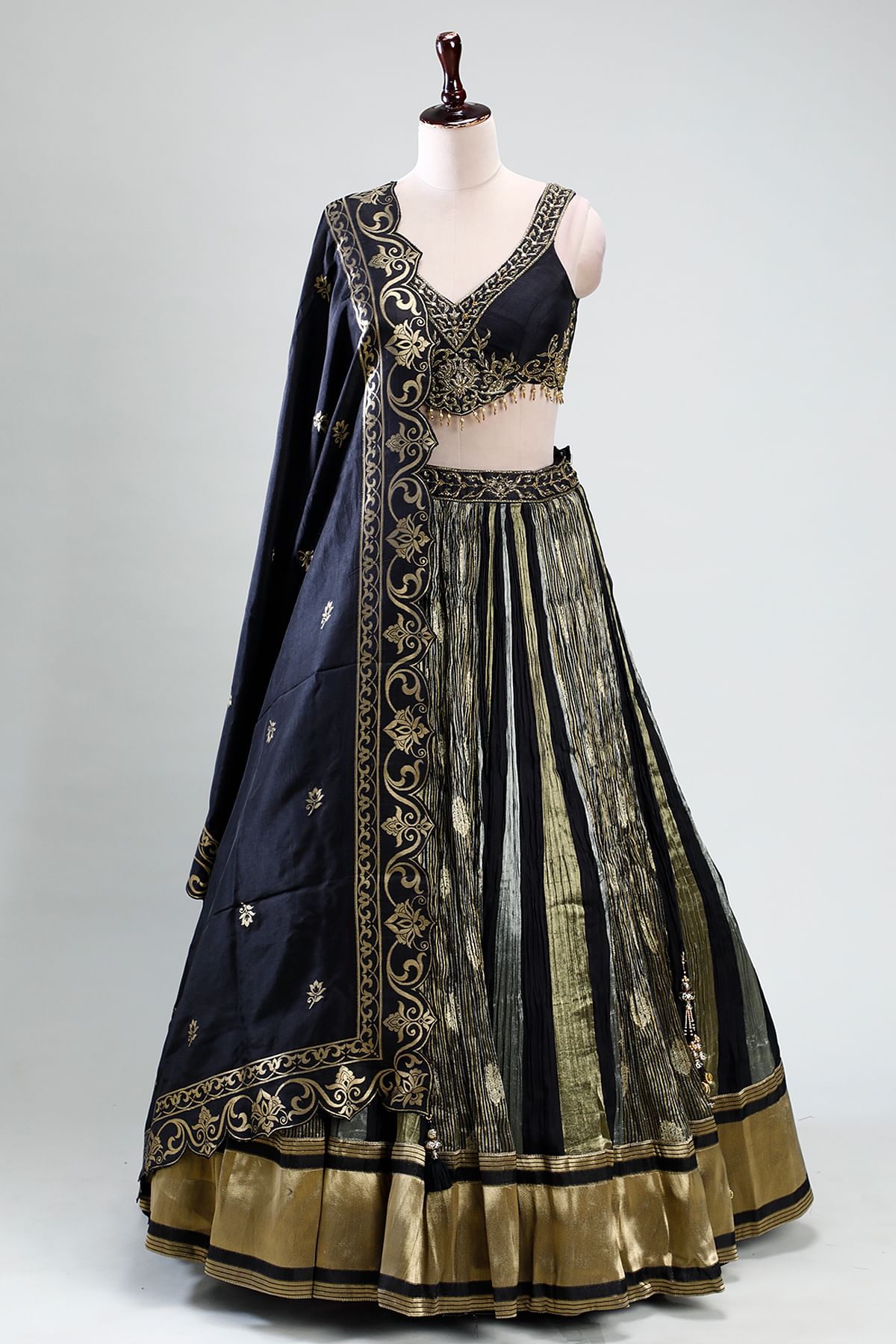 Black Designer Lehenga 