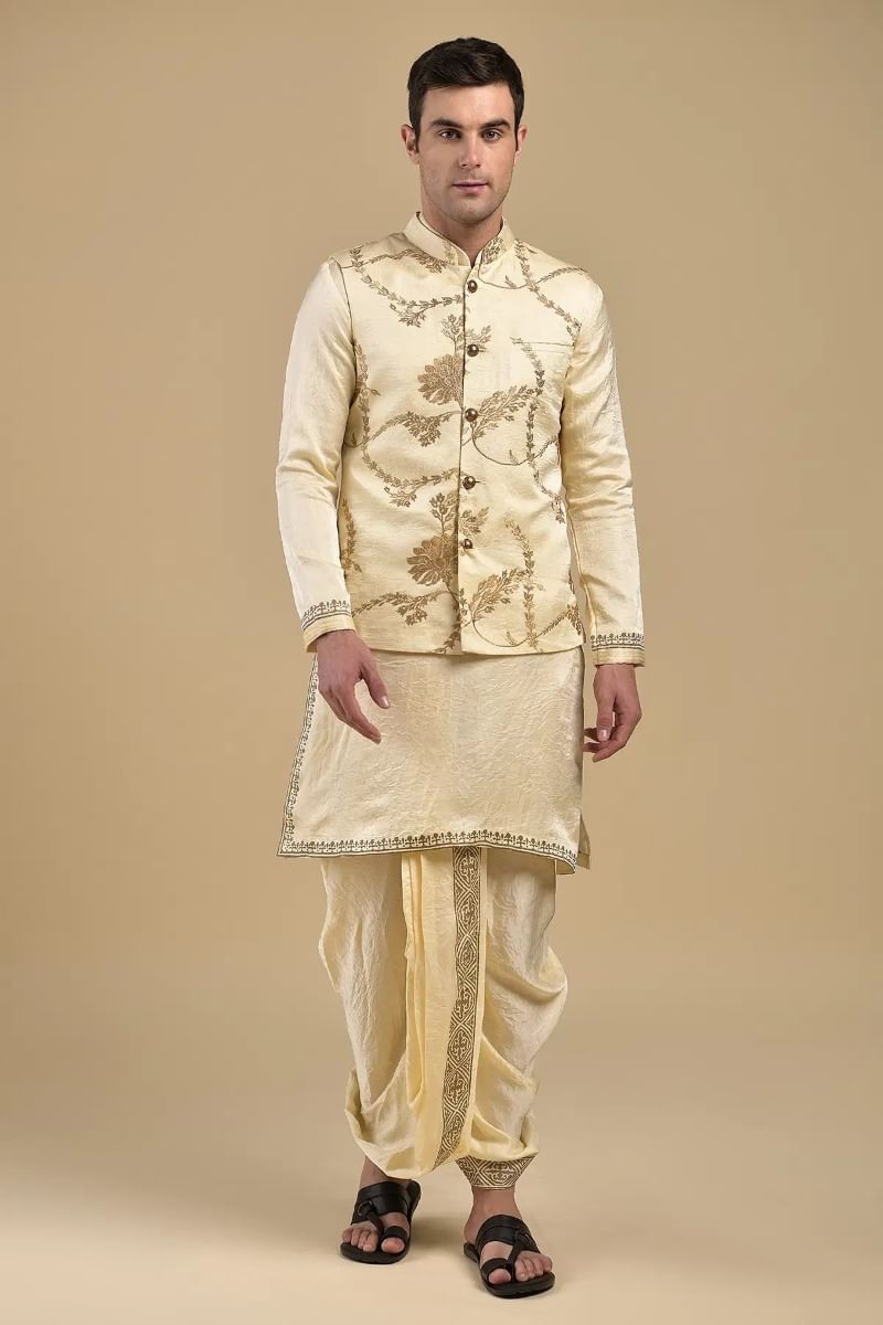 Yellow Waistcoat Kurta