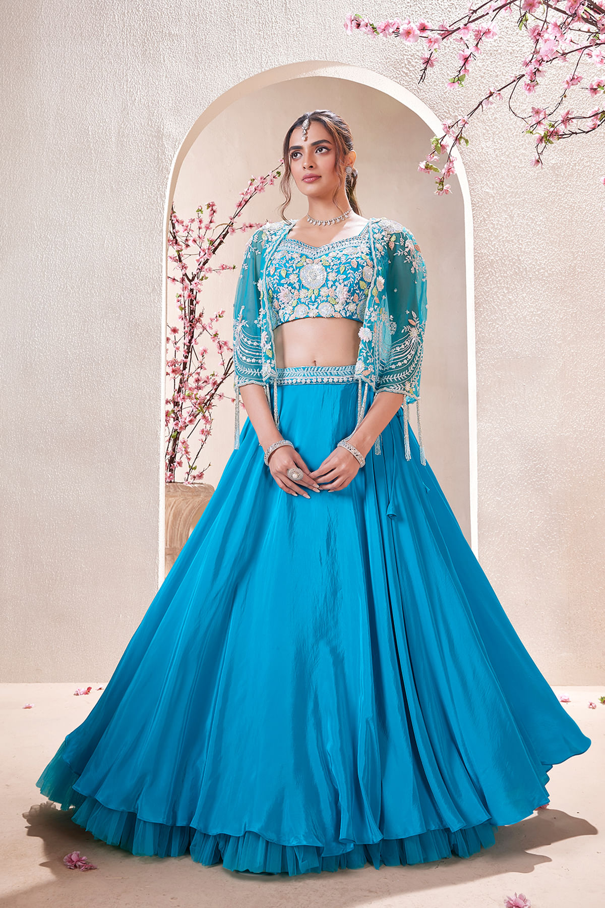 Pearl Work Lehenga