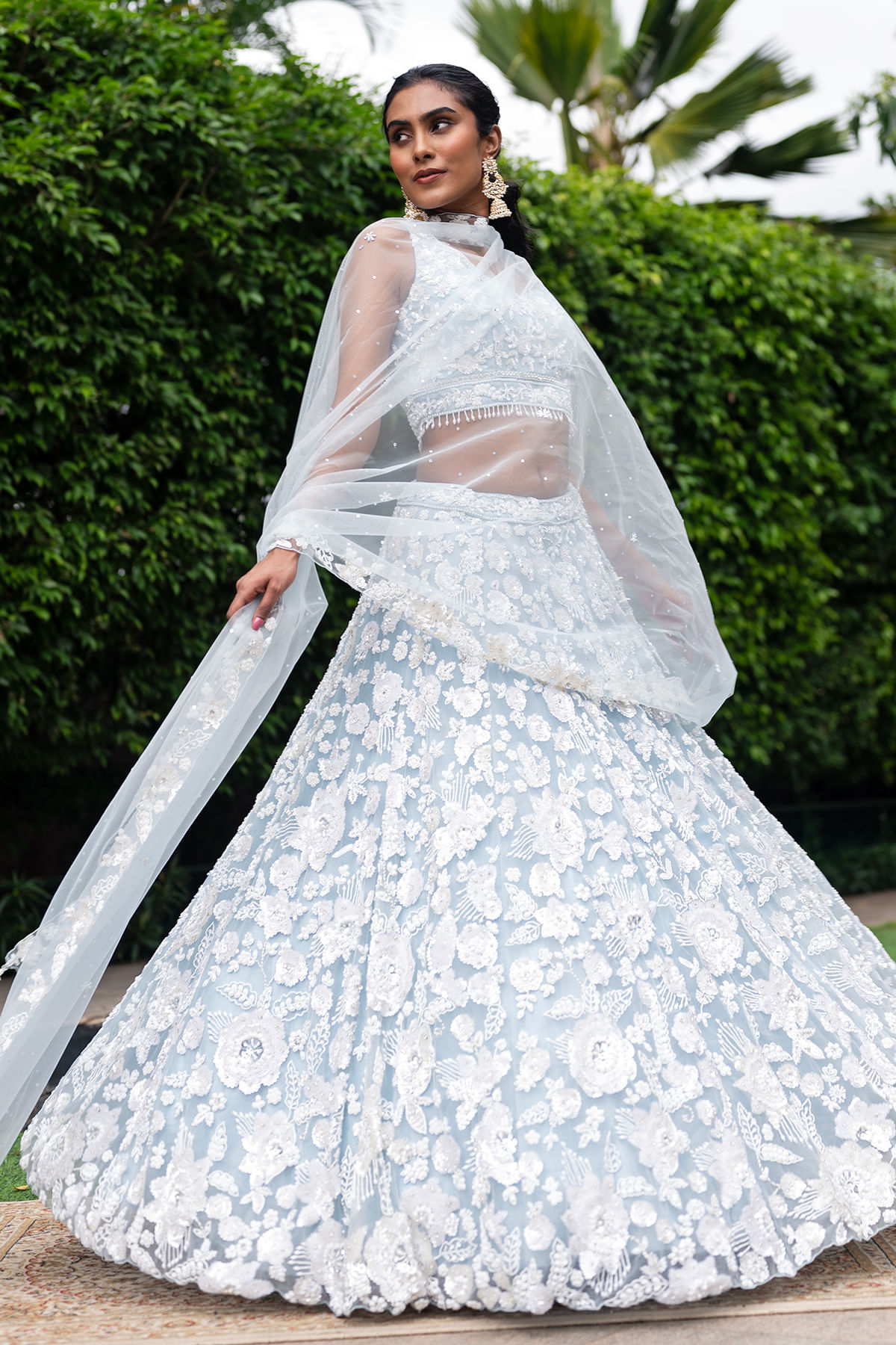 Pastel Blue Lehenga