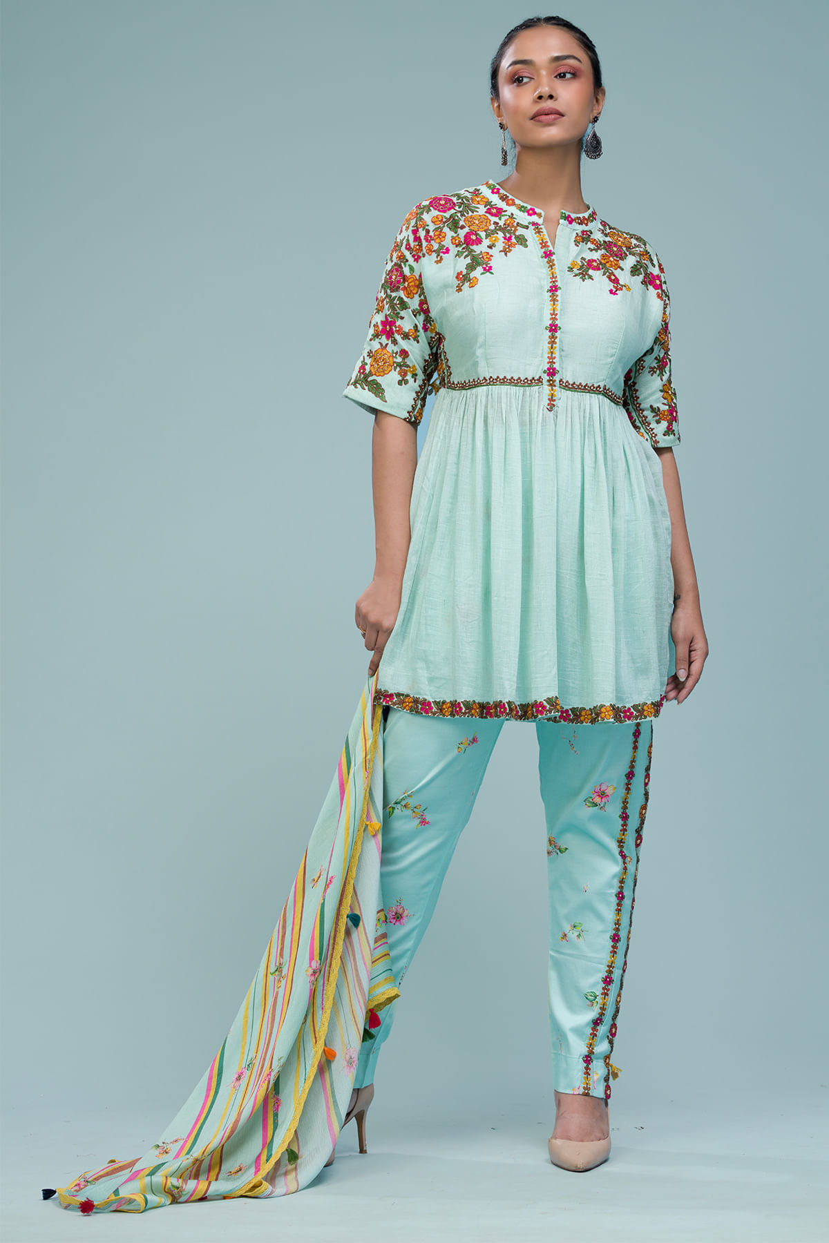 Blue Party Wear Salwar Kameez