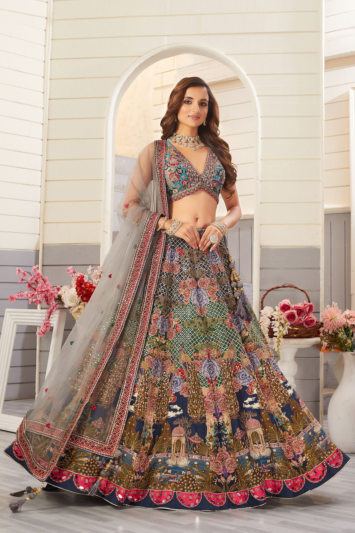 Lehenga choli blouse design best sale