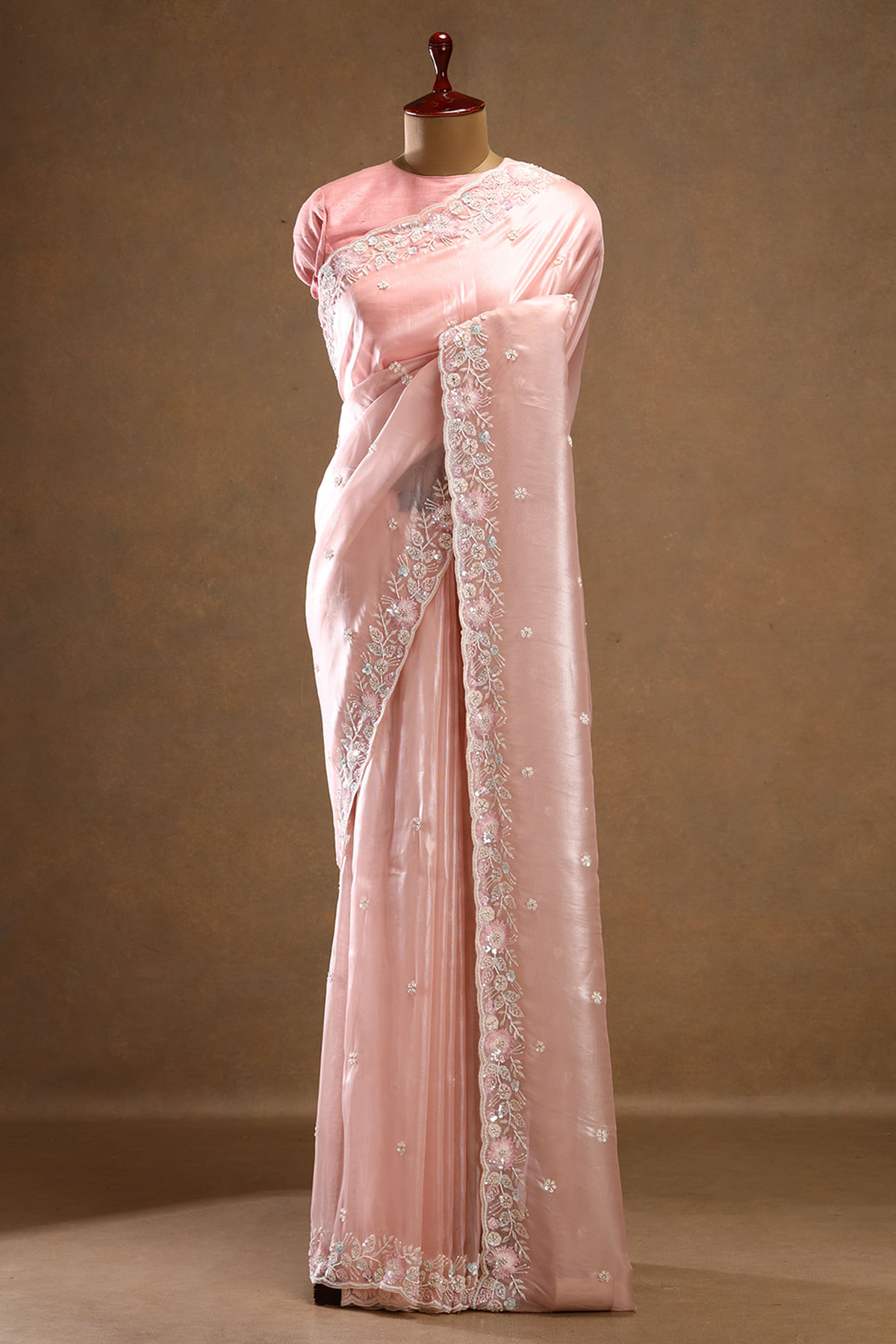 Pink Designer Saree