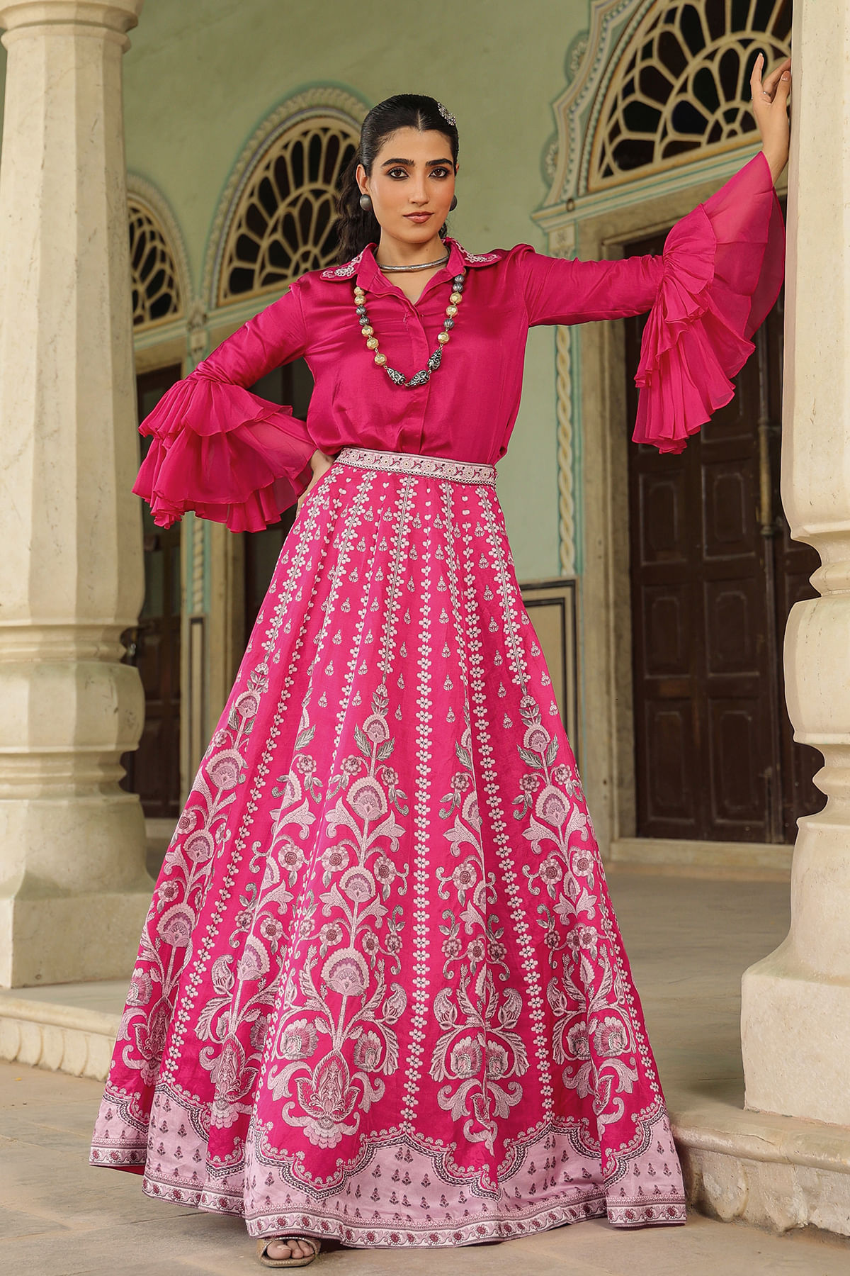Pink Designer Lehenga