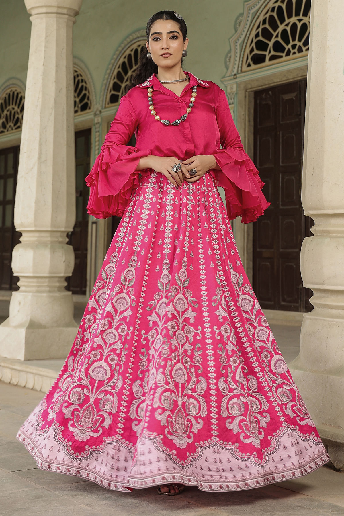 Pink Designer Lehenga