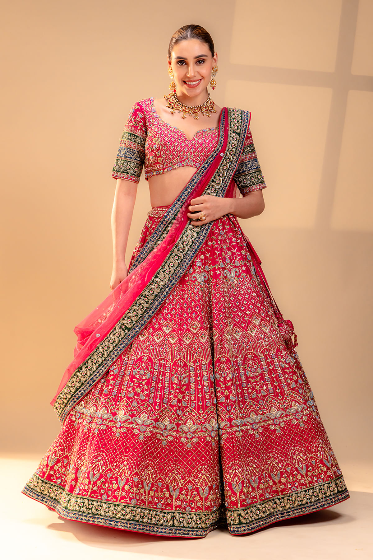 Pink Bridal Lehenga