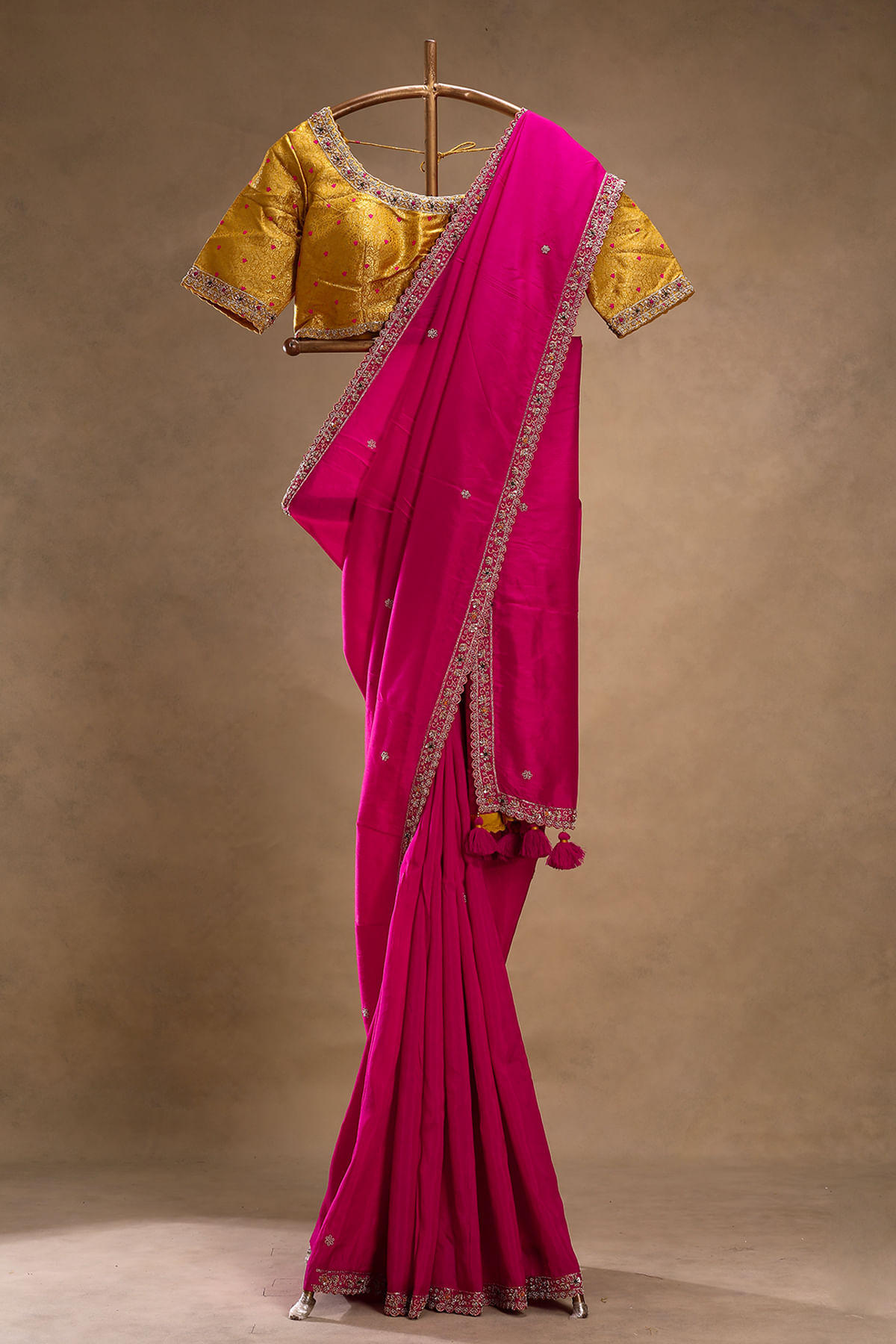 Pink Designer Saree