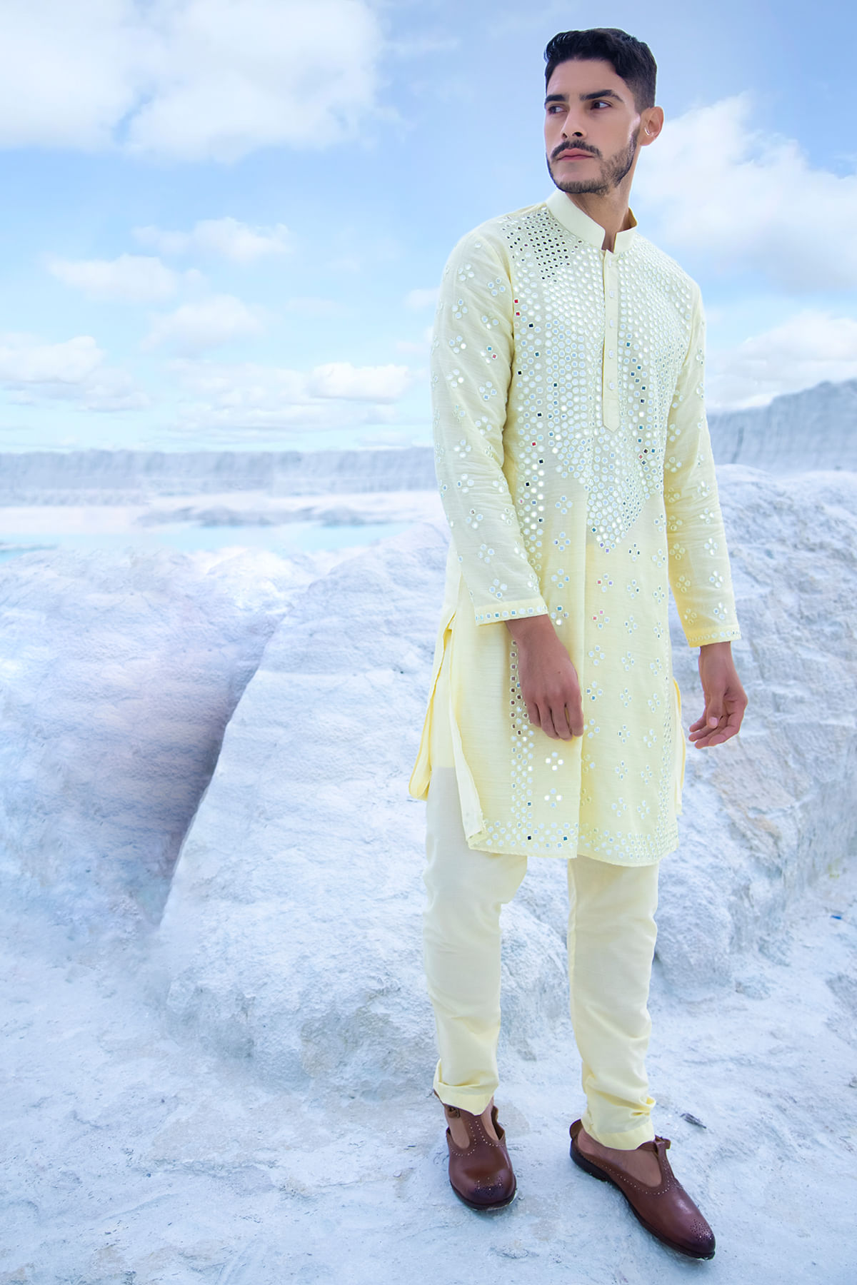 Yellow Kurta for Men