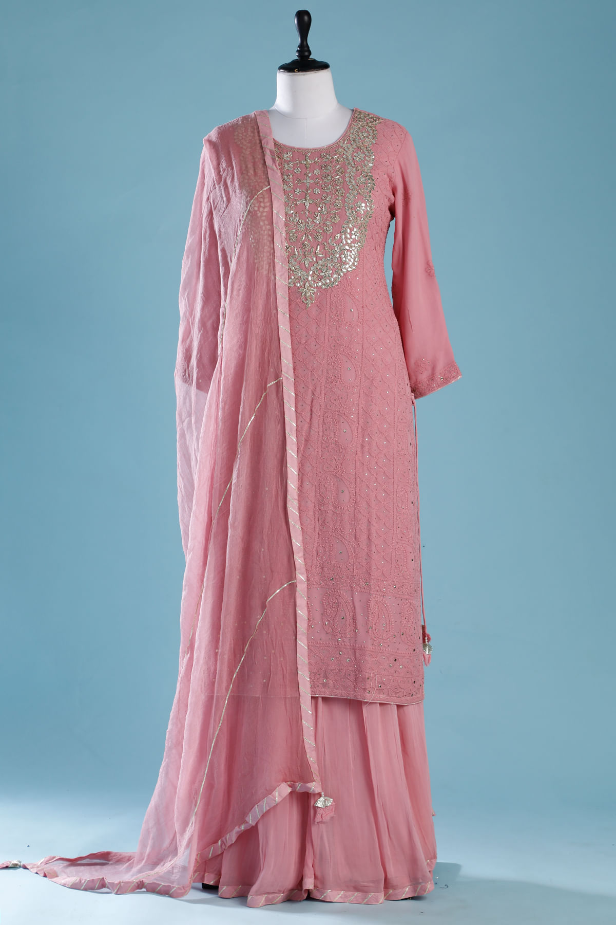 Pink Palazzo Suit 
