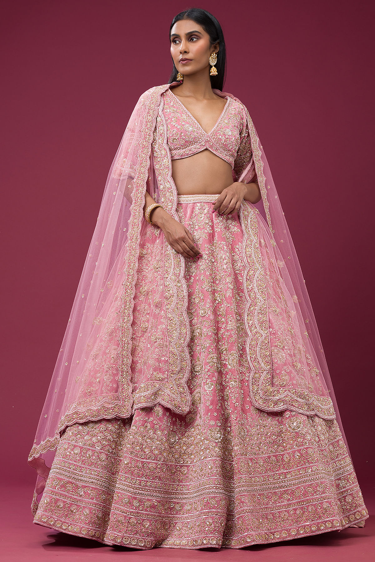 Pink Bridal Lehenga