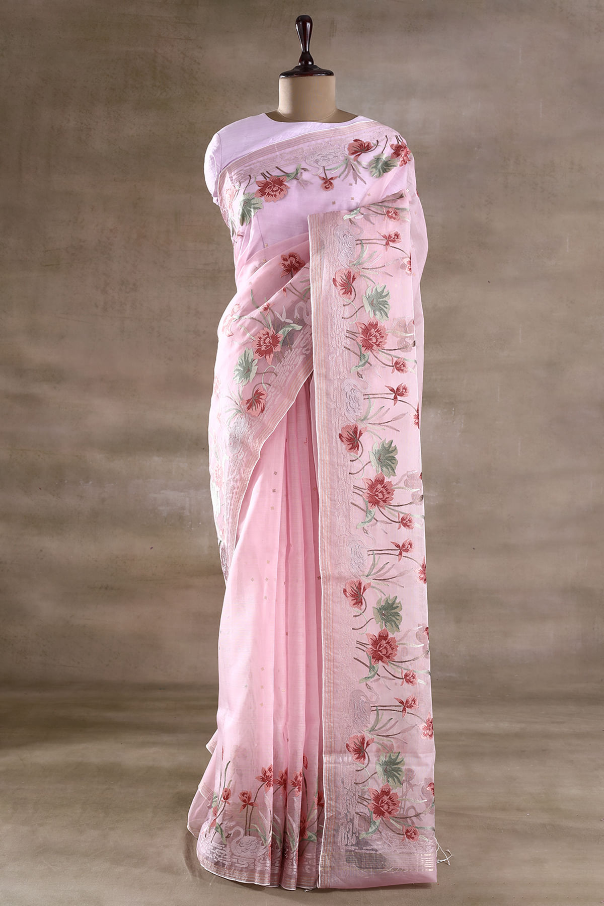 Pink Designer Saree