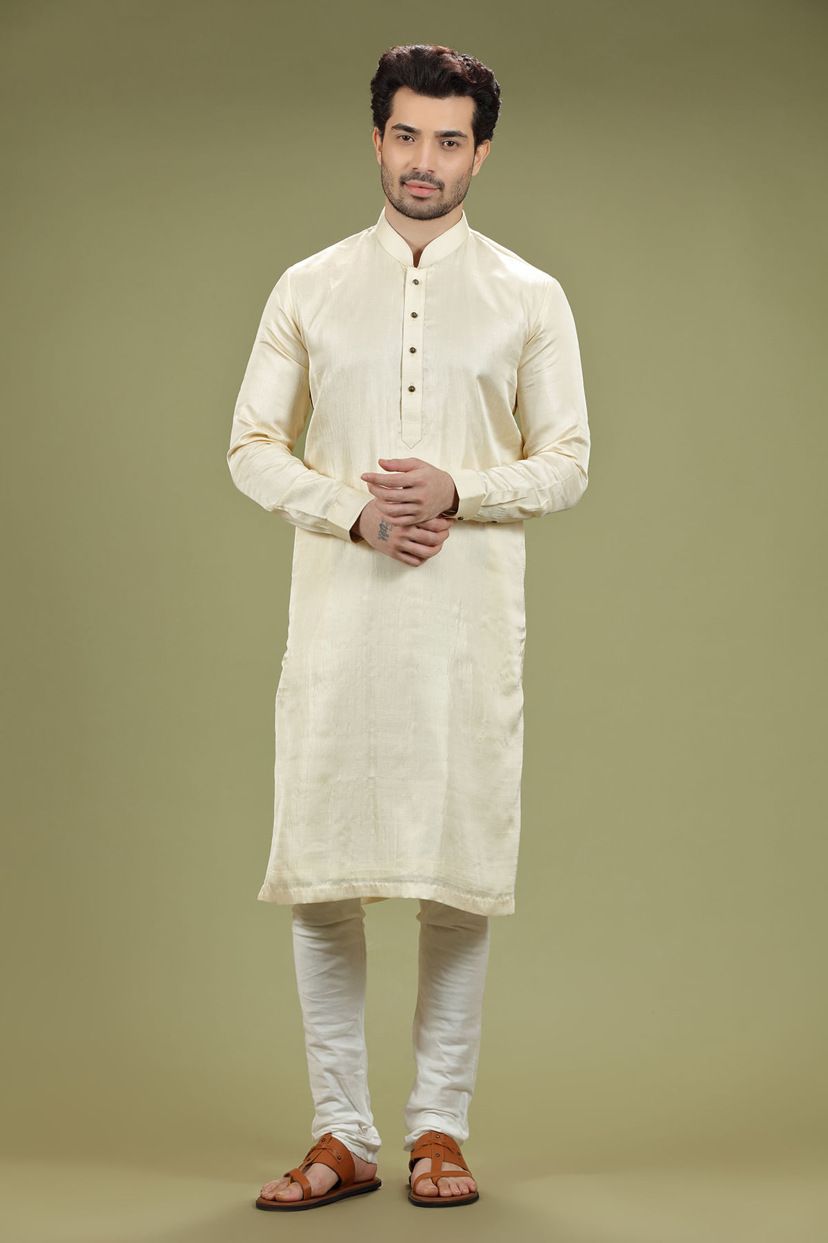 Cream Kurta for Men