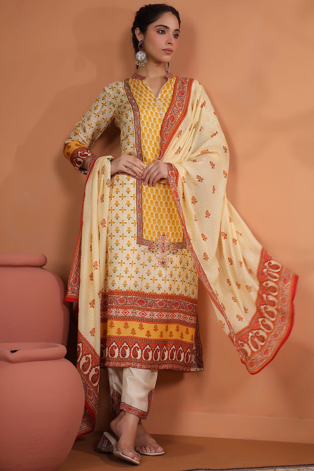 Cream Straight Cut Suit