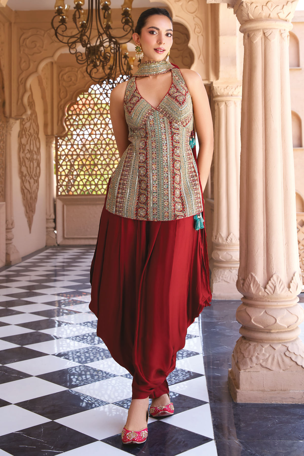 Red Salwar Kameez