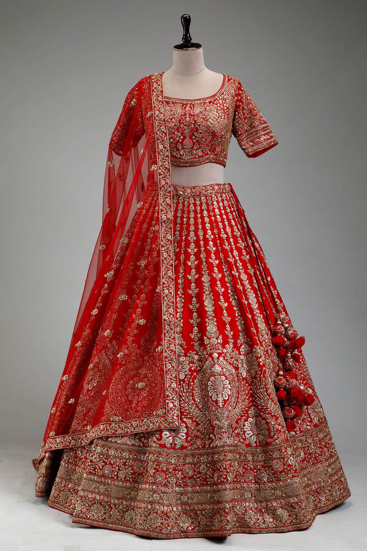 Red Bridal Lehenga