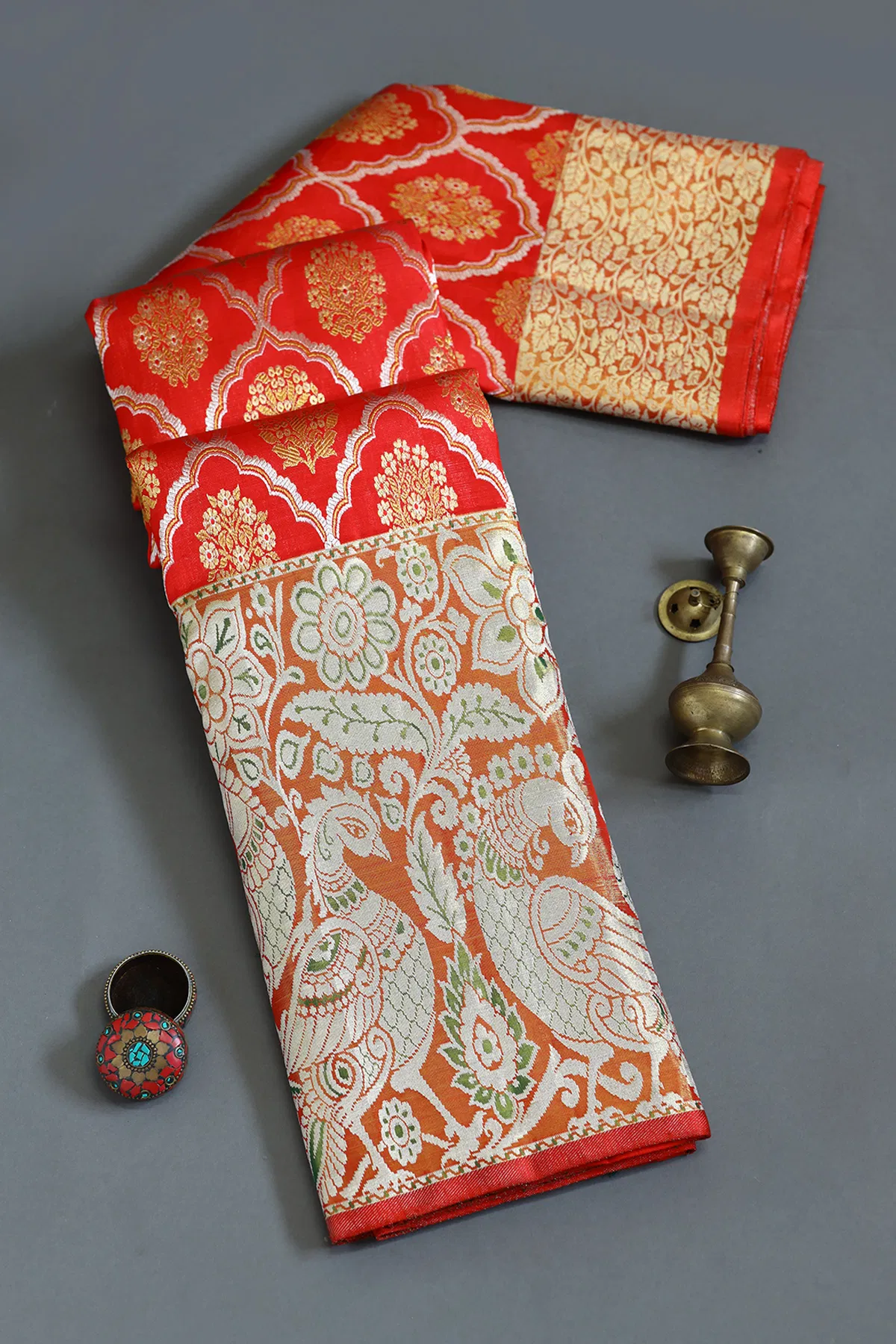 Red Kanchipuram Silk Saree