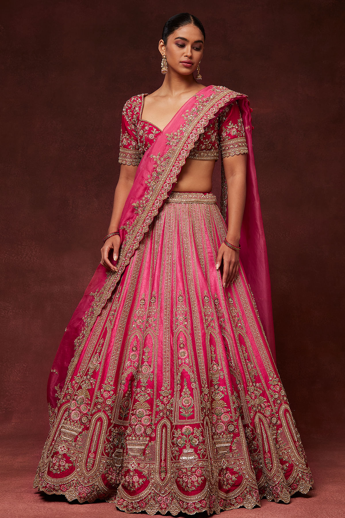 Pink Bridal Lehenga