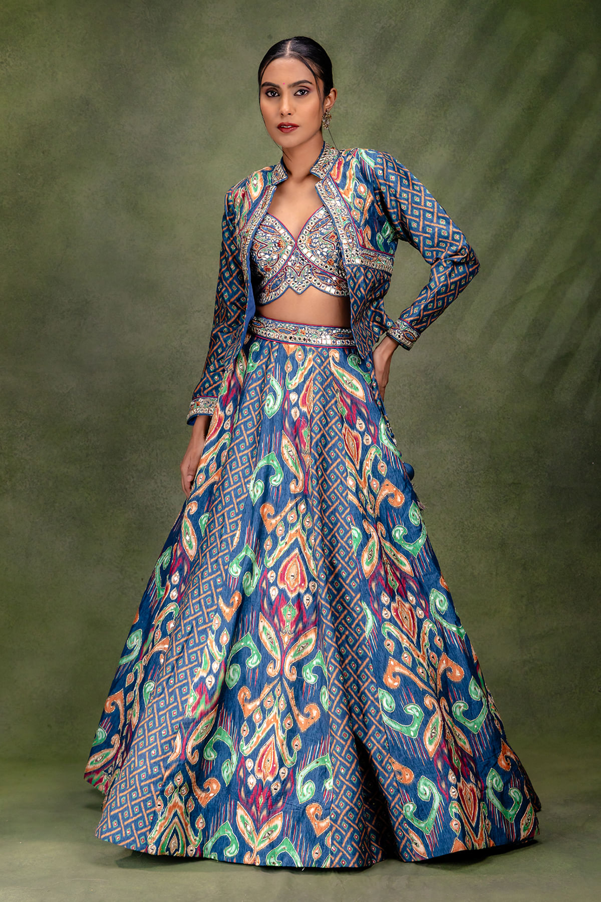 Blue Full Sleeve Jacket