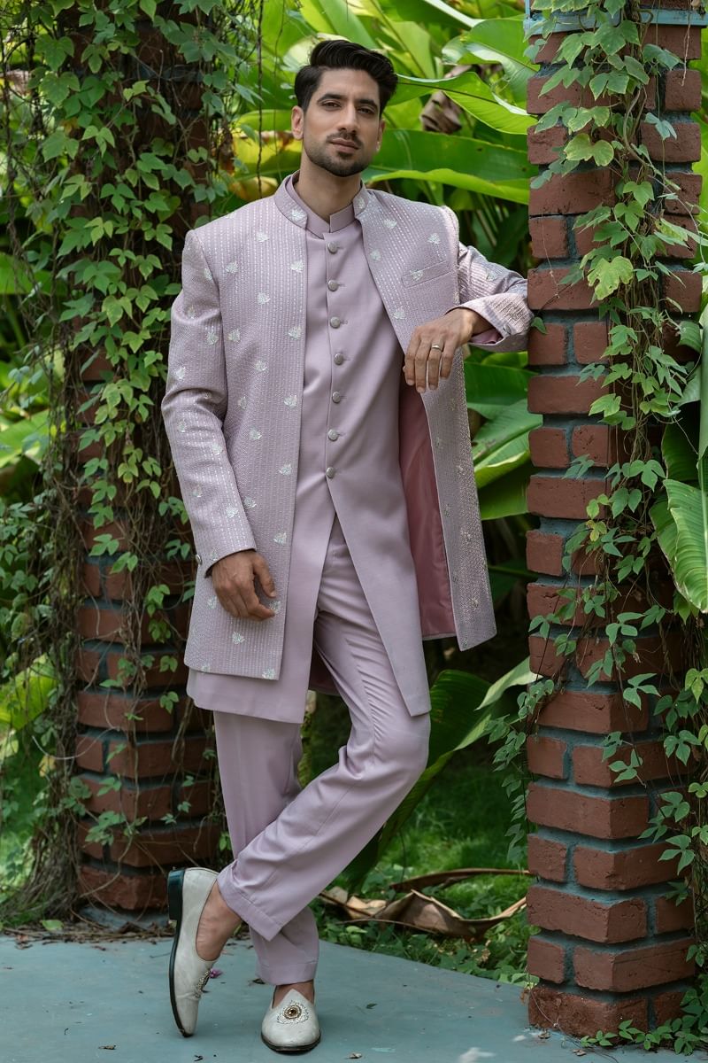 Lavender Jodhpuri Suit