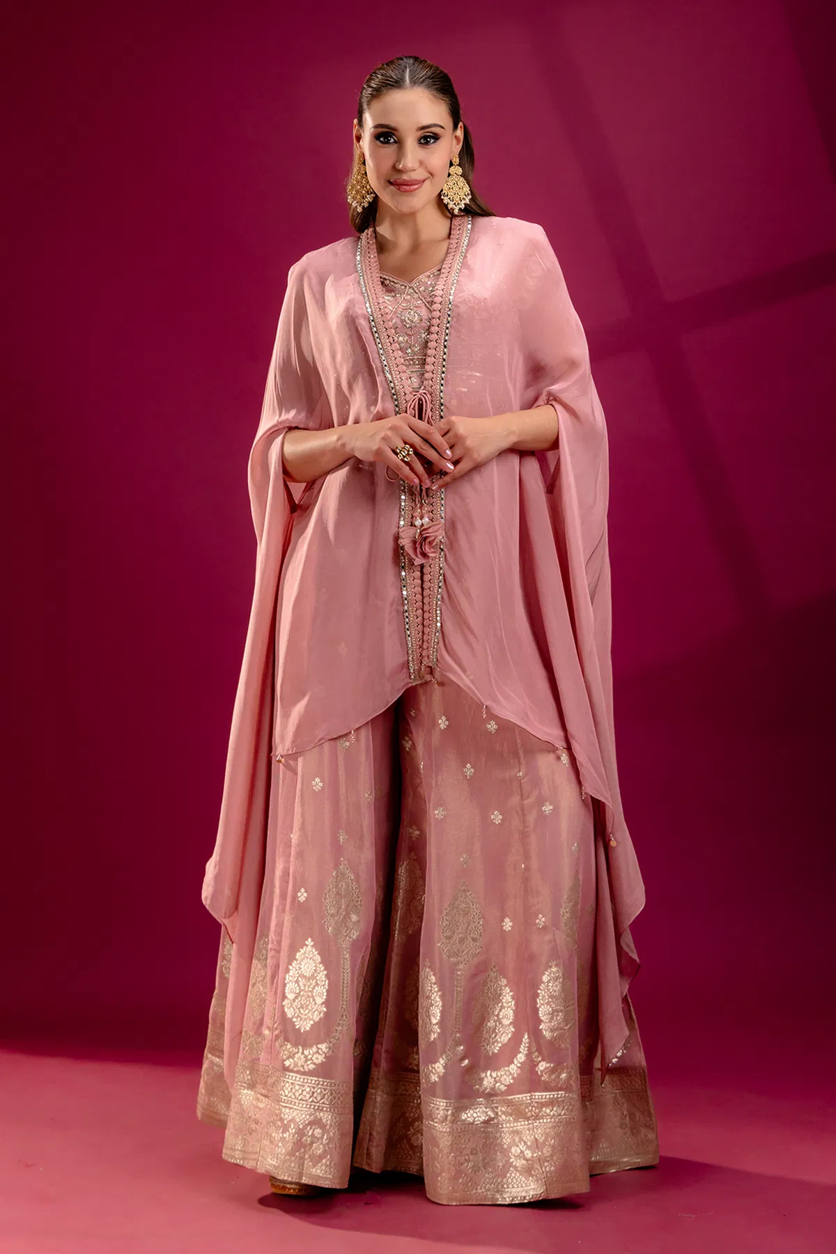 Pink Palazzo Suit