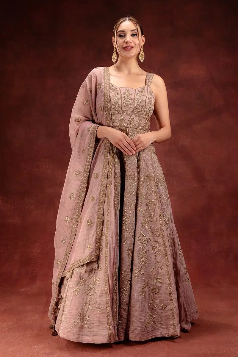 Pink Anarkali Salwar