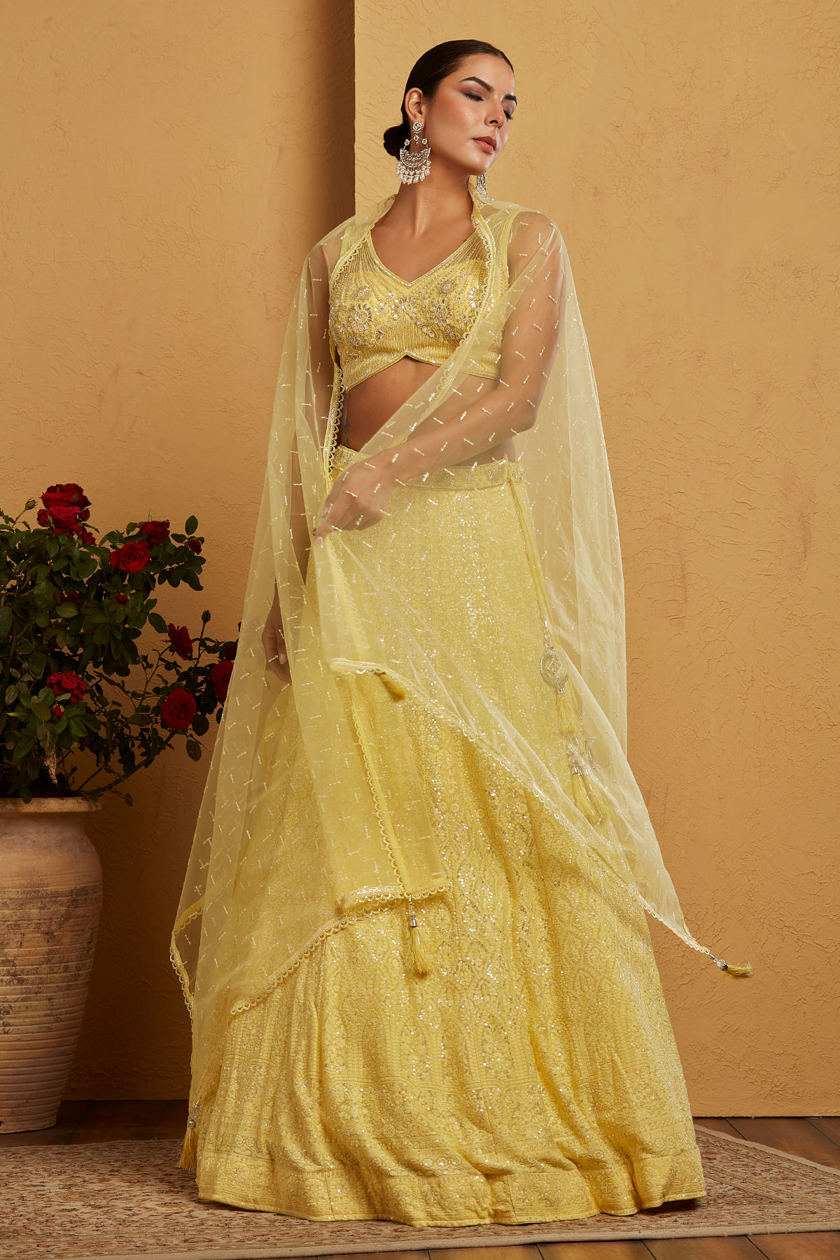 Yellow Designer Lehenga