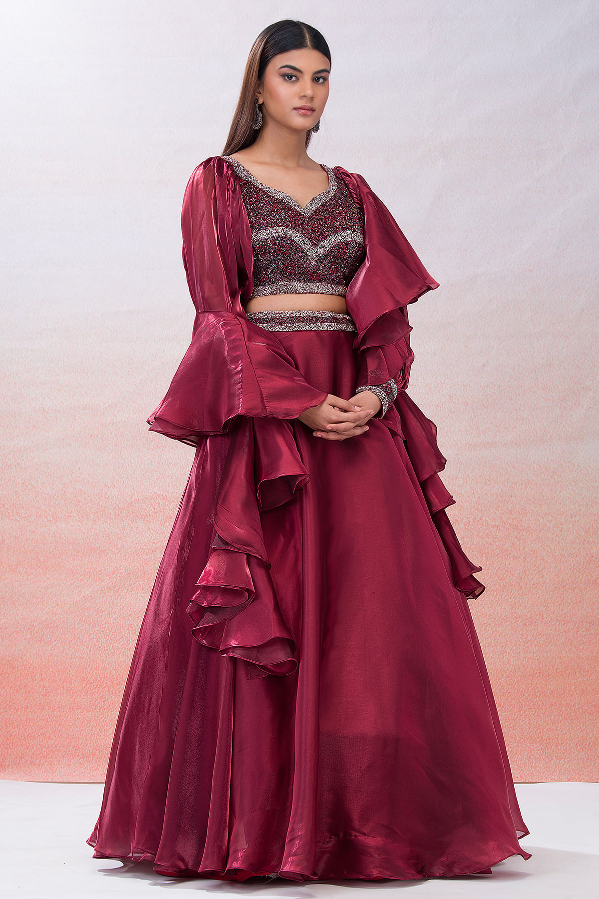 Buy Tissue Fabric Bridal Wear Anarkali Suit in Golden Color Online -  SALA2544 | Appelle Fashion