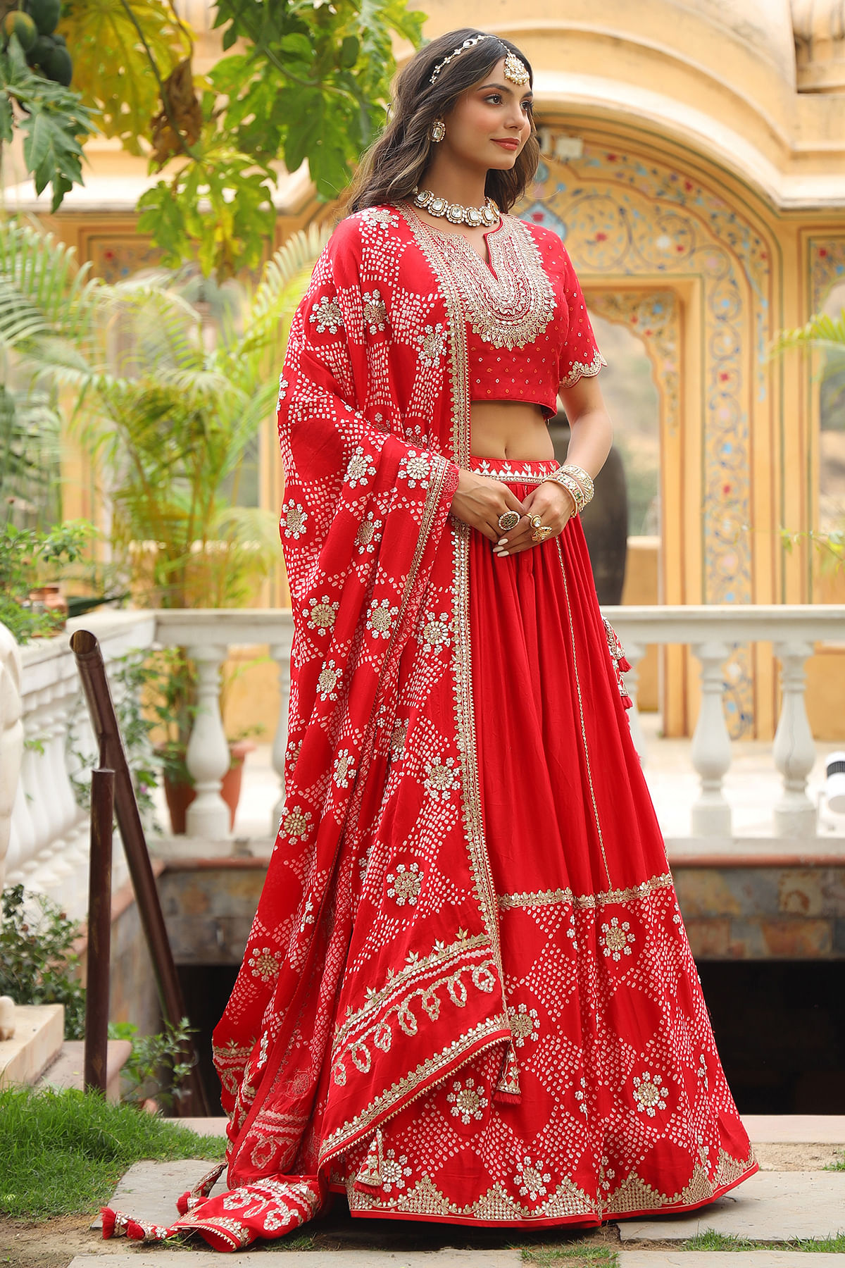 Silk Lehenga Designs Red Lehenga Party Wear