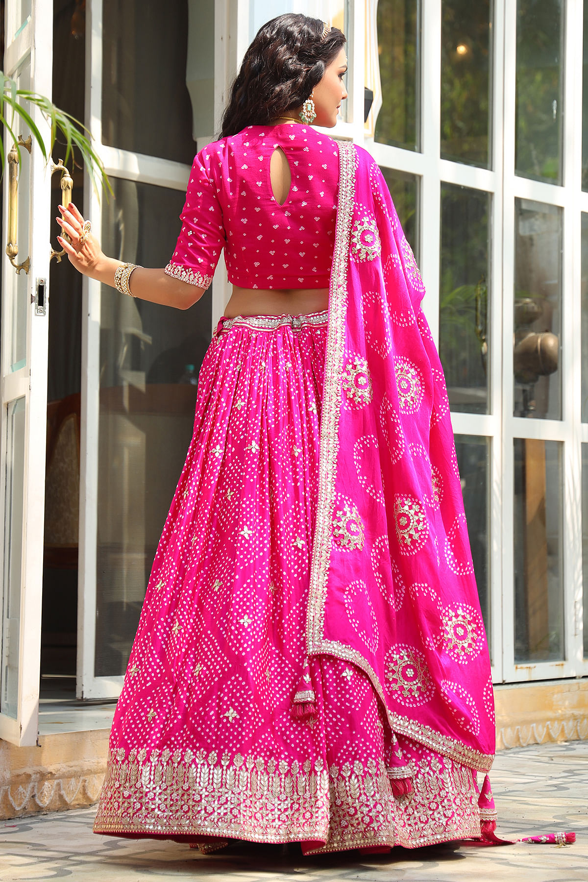 Buy 64/8XL Size Bangalore Silk Round Neck Diwali Dress Collection Online  for Women in USA