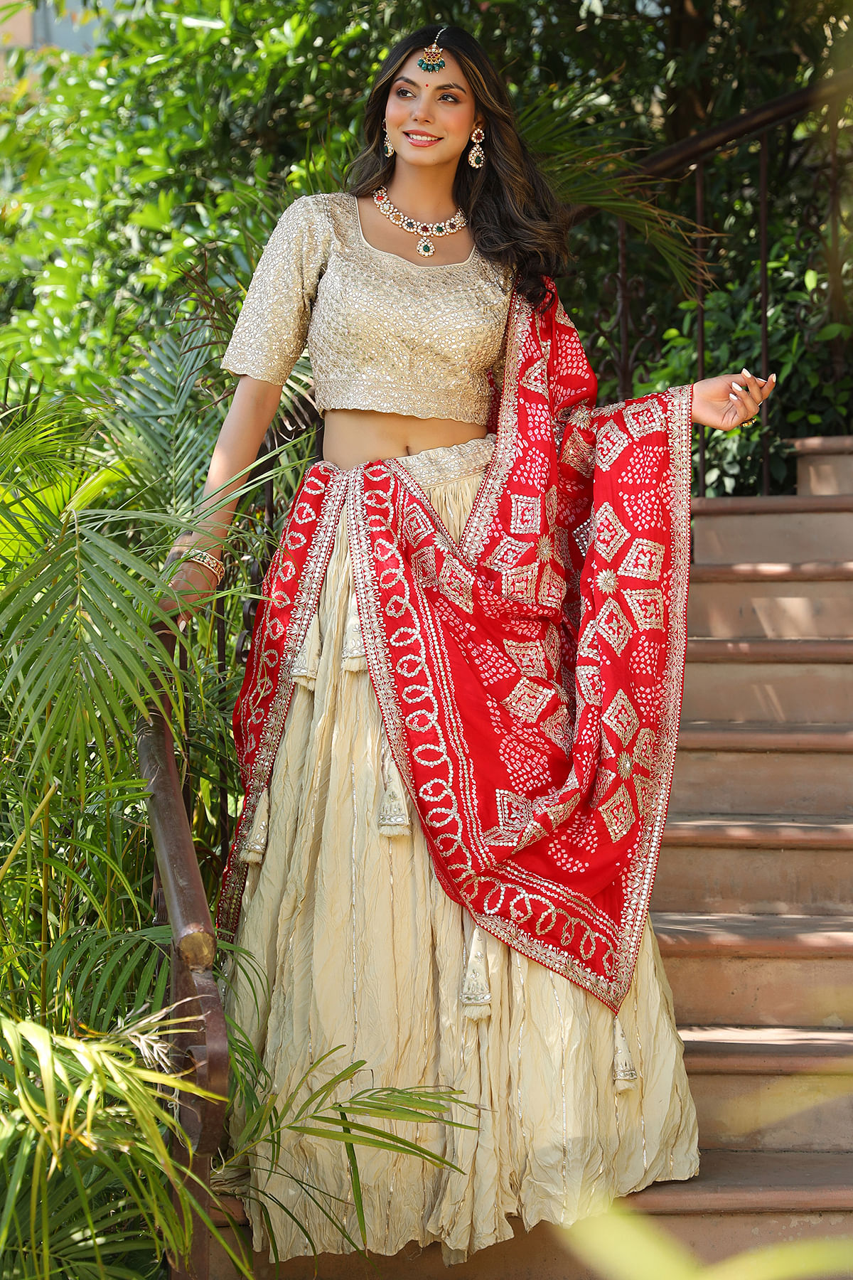 Buy Bollywood Lehenga - Pink And White Sequence Embroidery Lehenga Choli