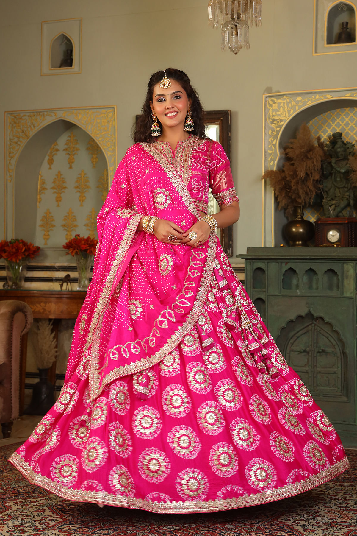 Baby Pink Color Net Designer Festive Wear Lehenga Choli - 4451154635