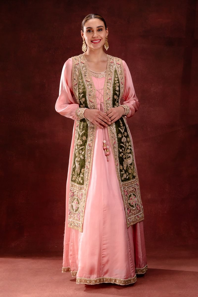 Pink Party Wear Salwar Kameez