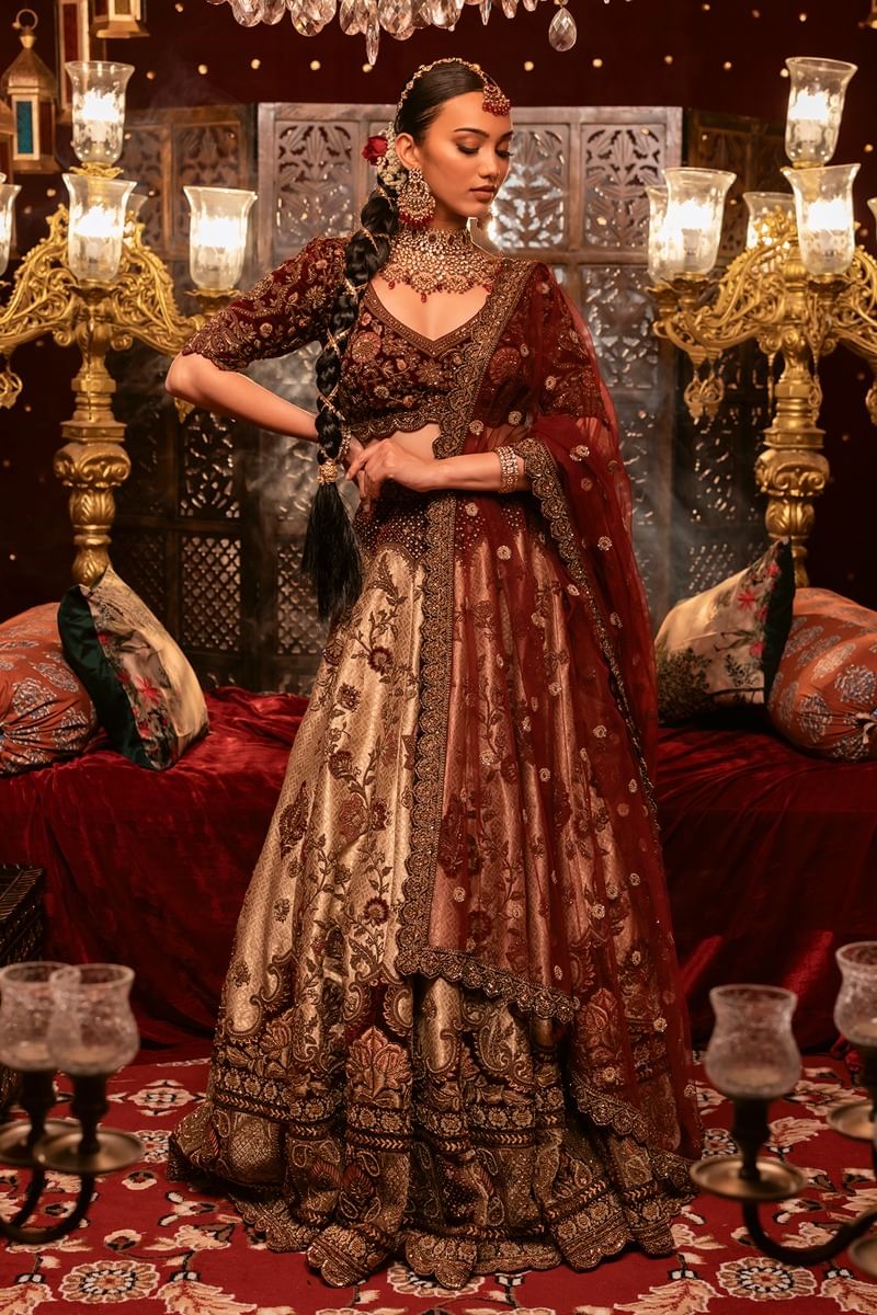 Gold Bridal Lehenga