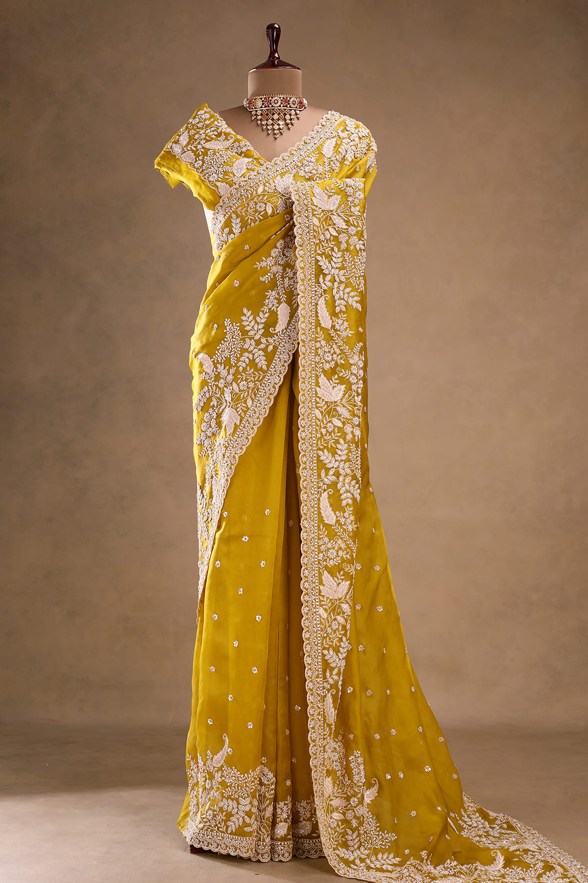 Golden Yellow Saree