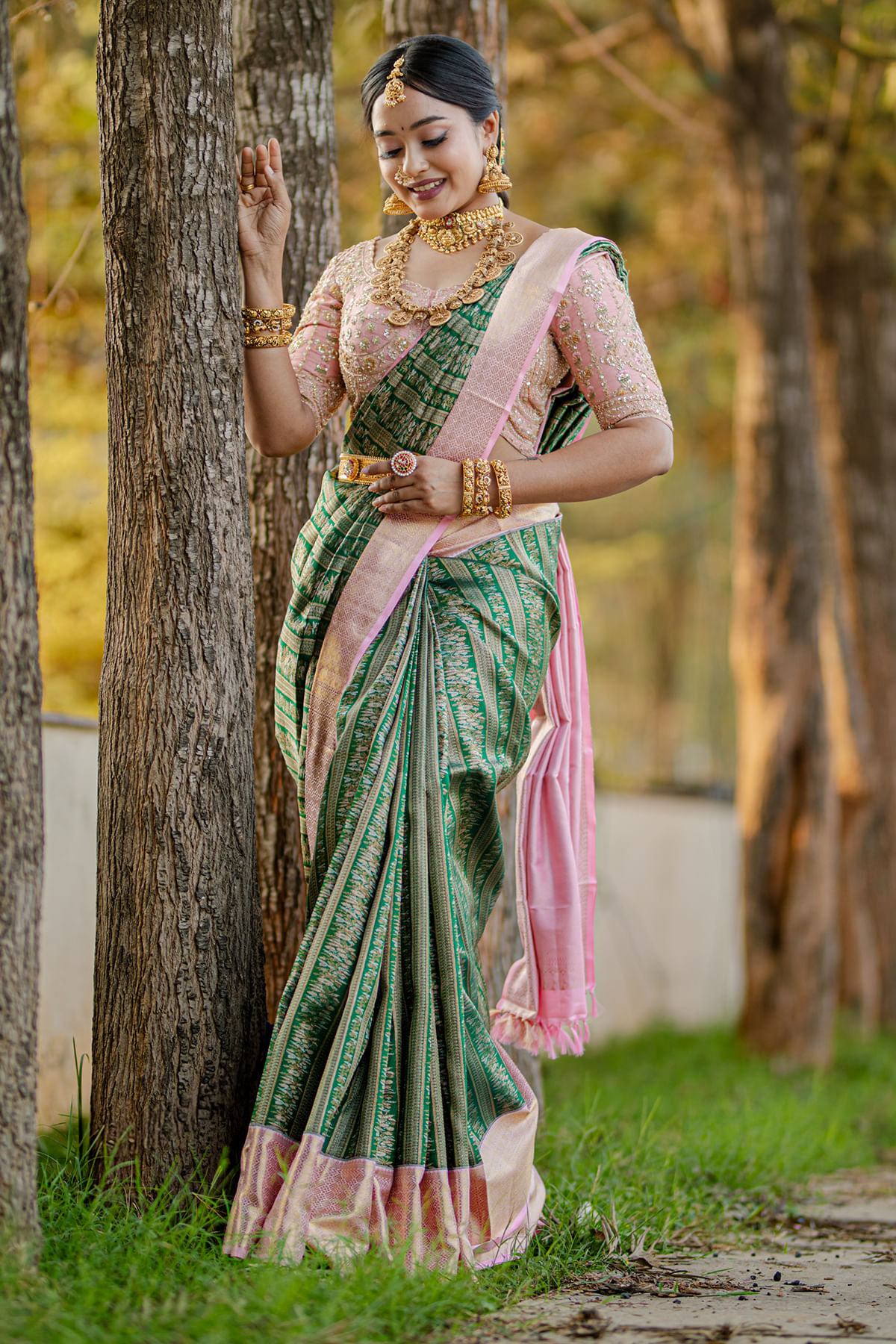 Green Kanchipuram Silk Saree