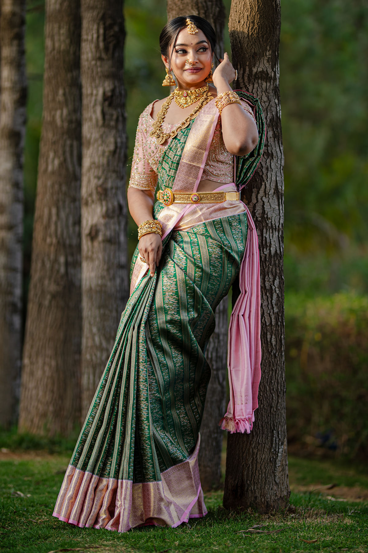 Green Kanchipuram Silk Saree