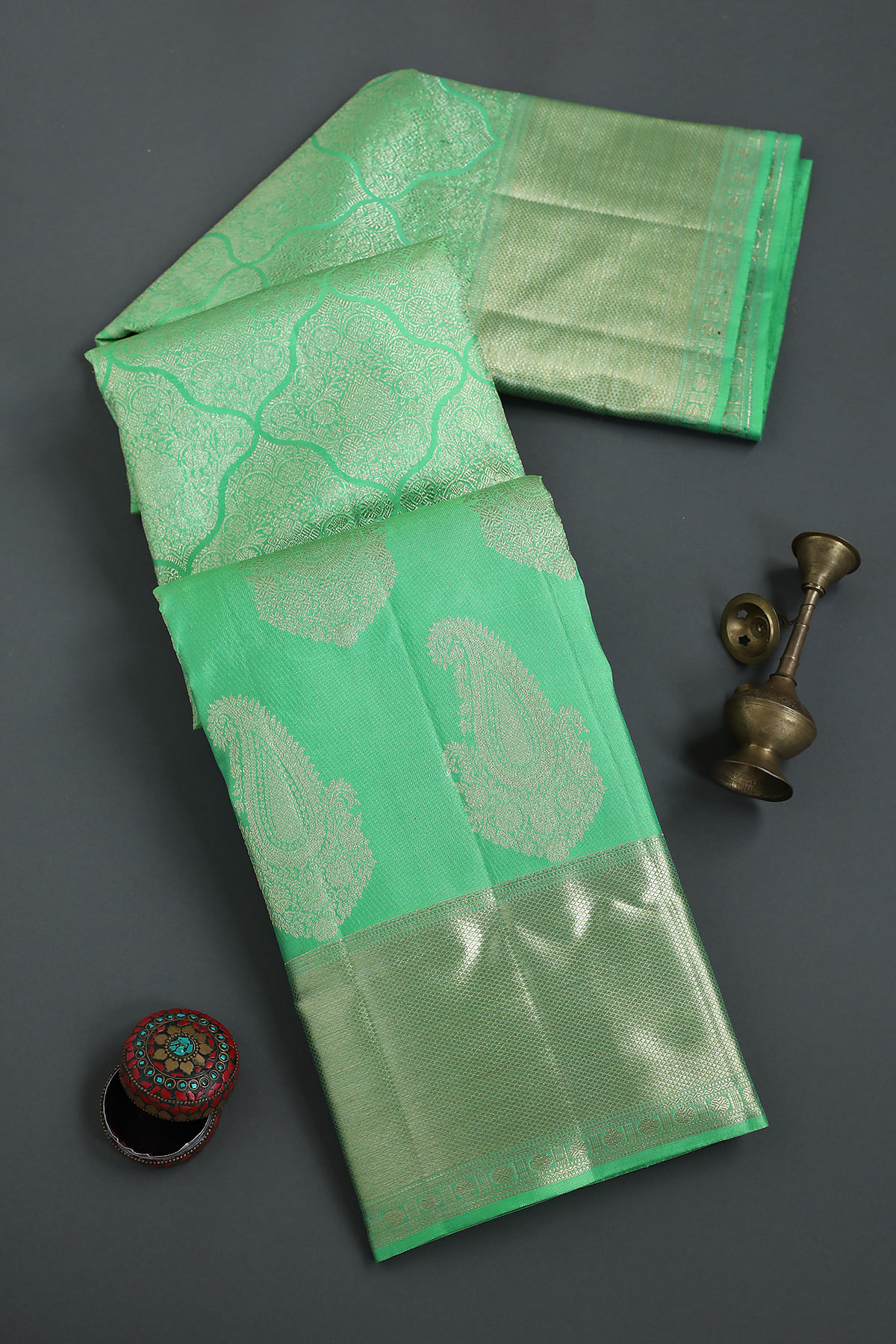 Green Kanchipuram Silk Saree 