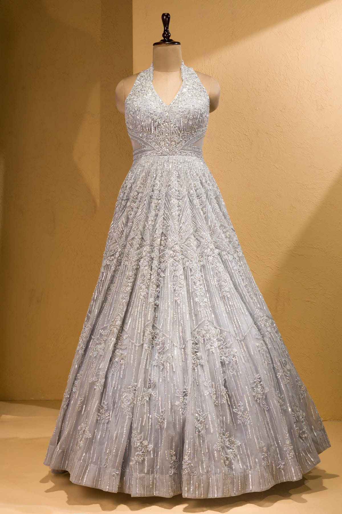 Grey Reception Gown