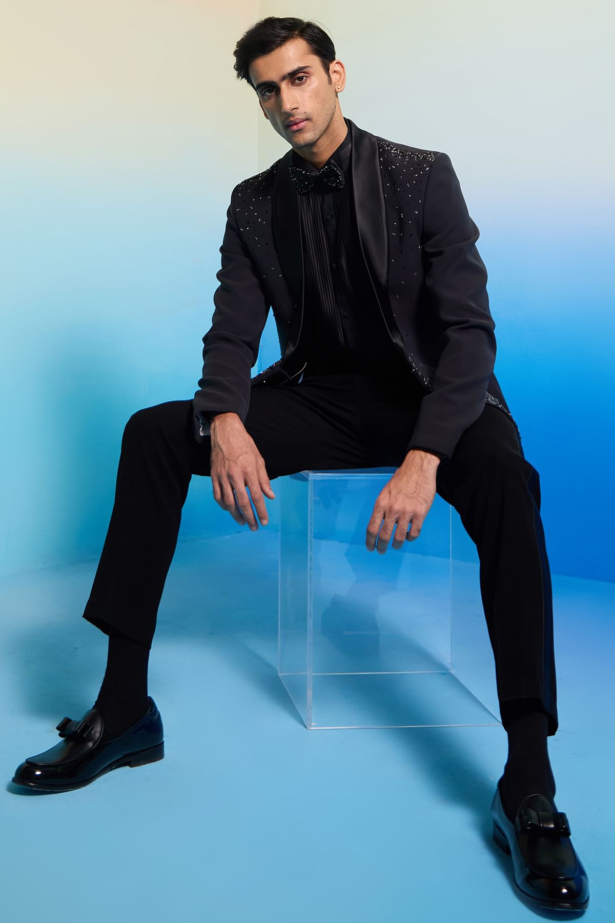 Grey Tuxedo Suit