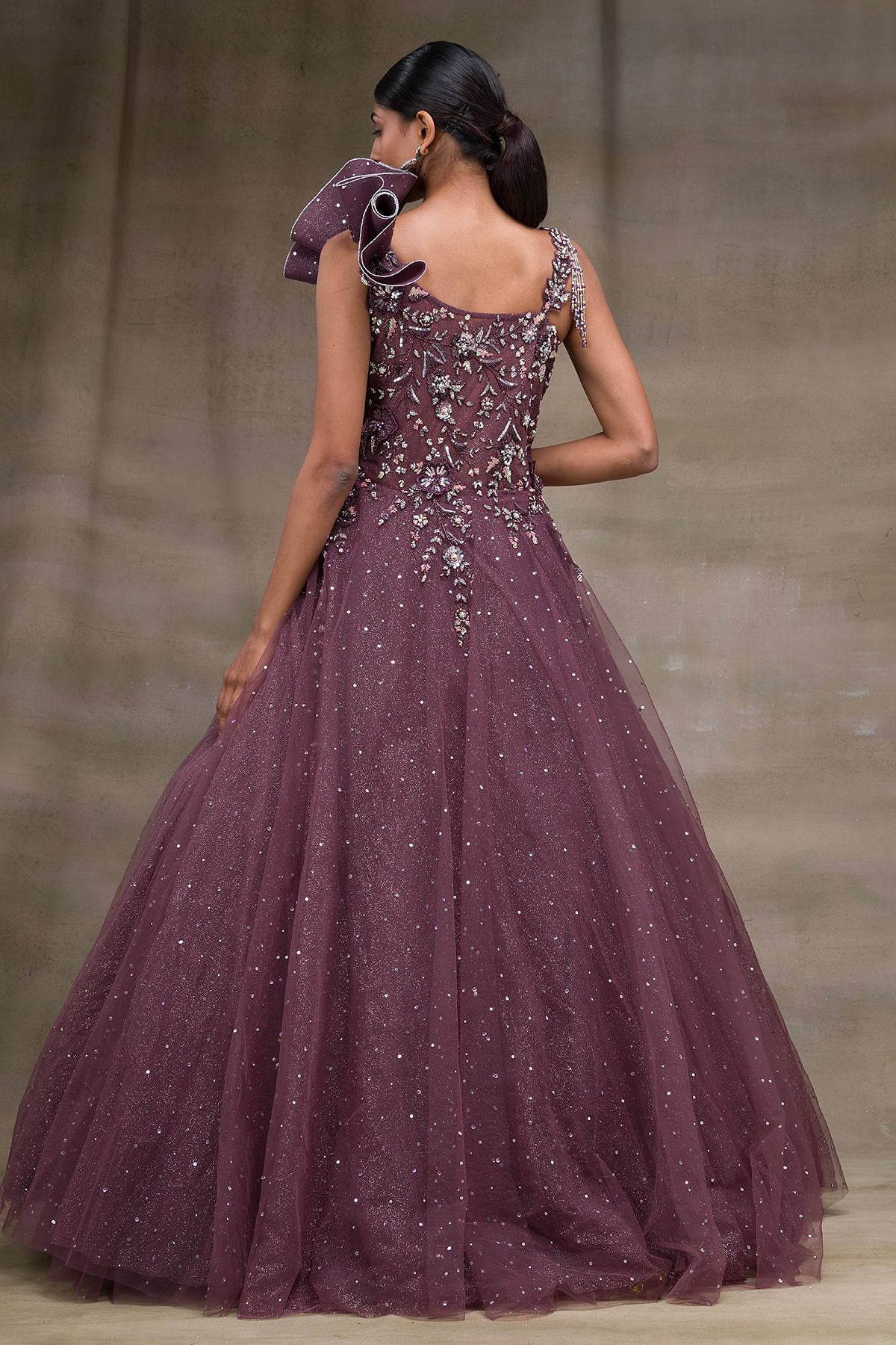 Deep Purple Sweetheart Homecoming Dresses Beaded Top Homecoming Dress –  SheerGirl