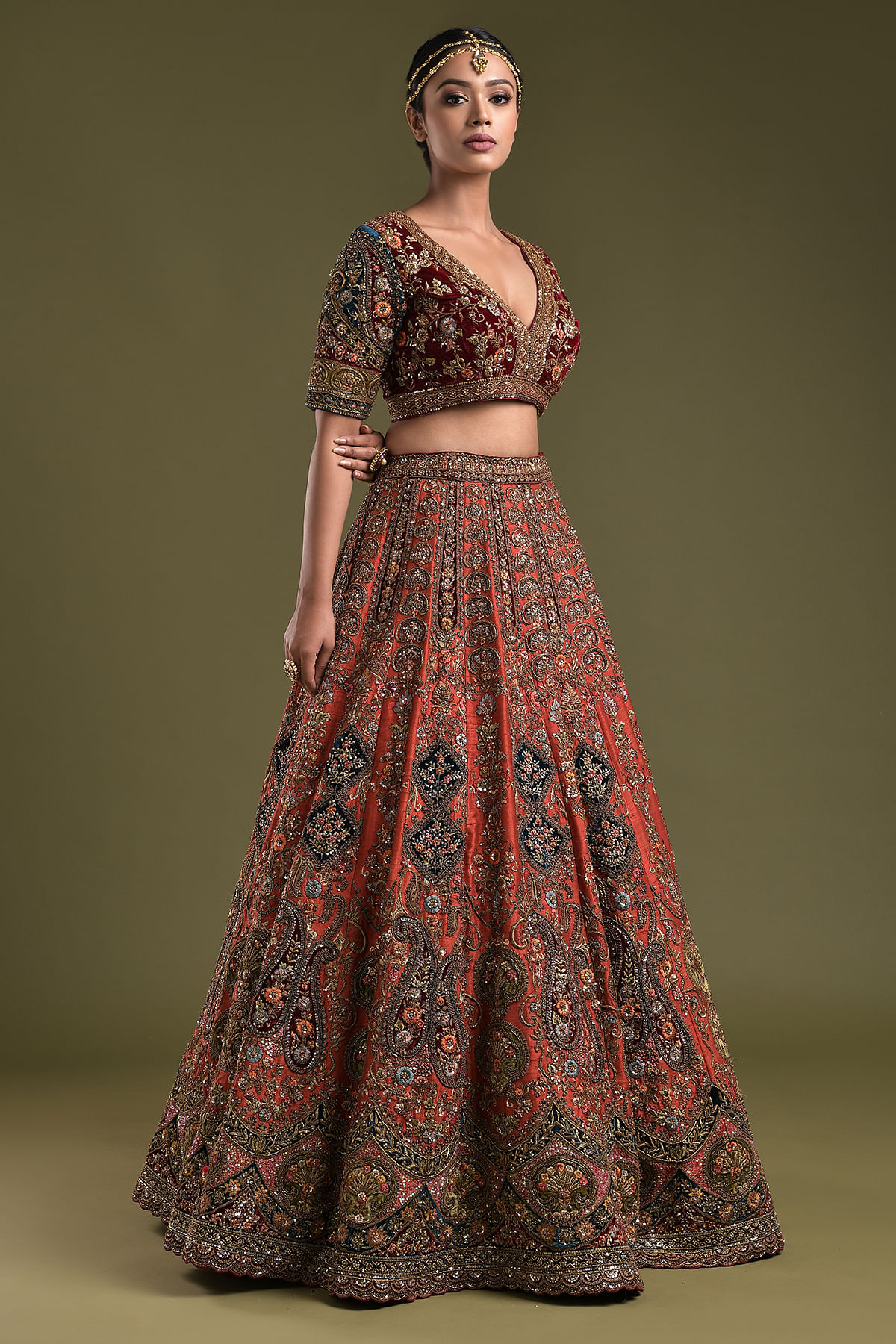 Designer Bridal Lehenga Cholis Online : rajwadi.com