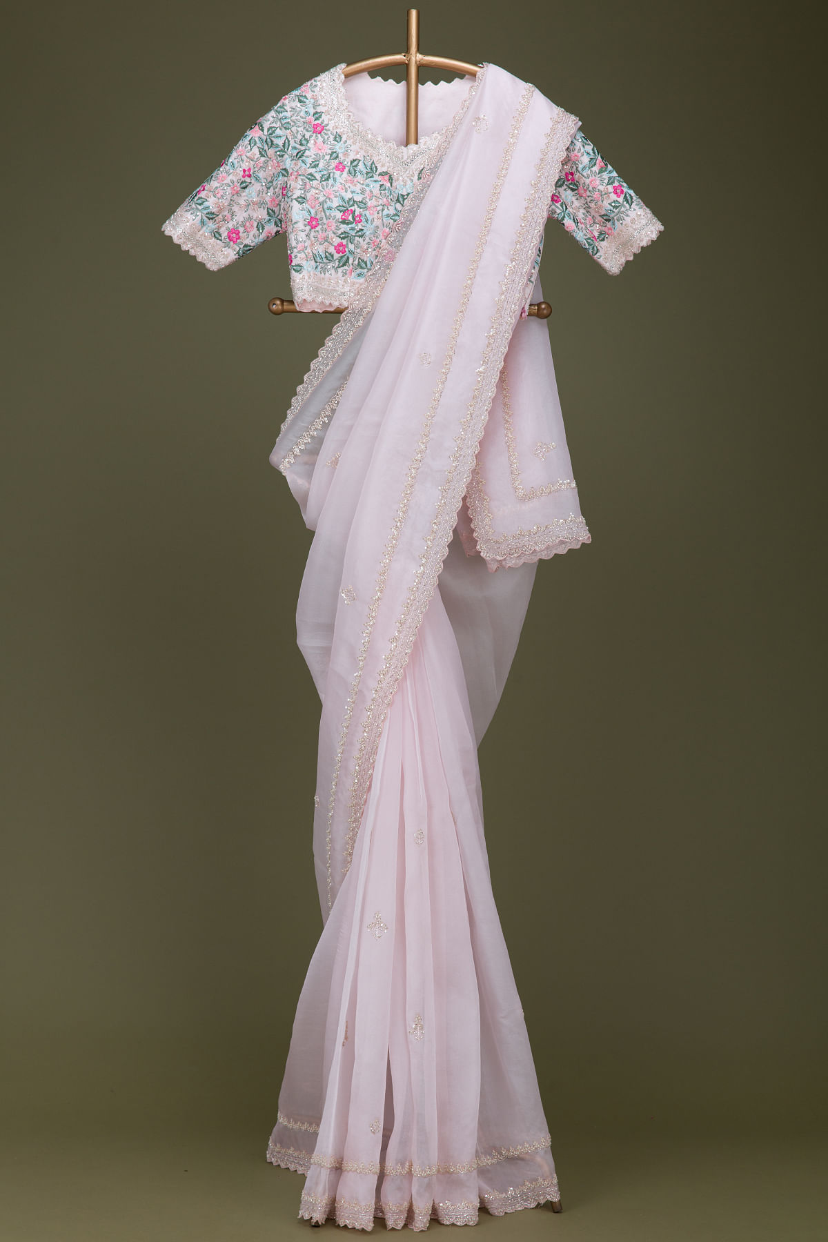 Buy organza designer saree with blouse online samyakk-product code-HD2314 |  Saree blouse designs latest, Fancy sarees, Saree