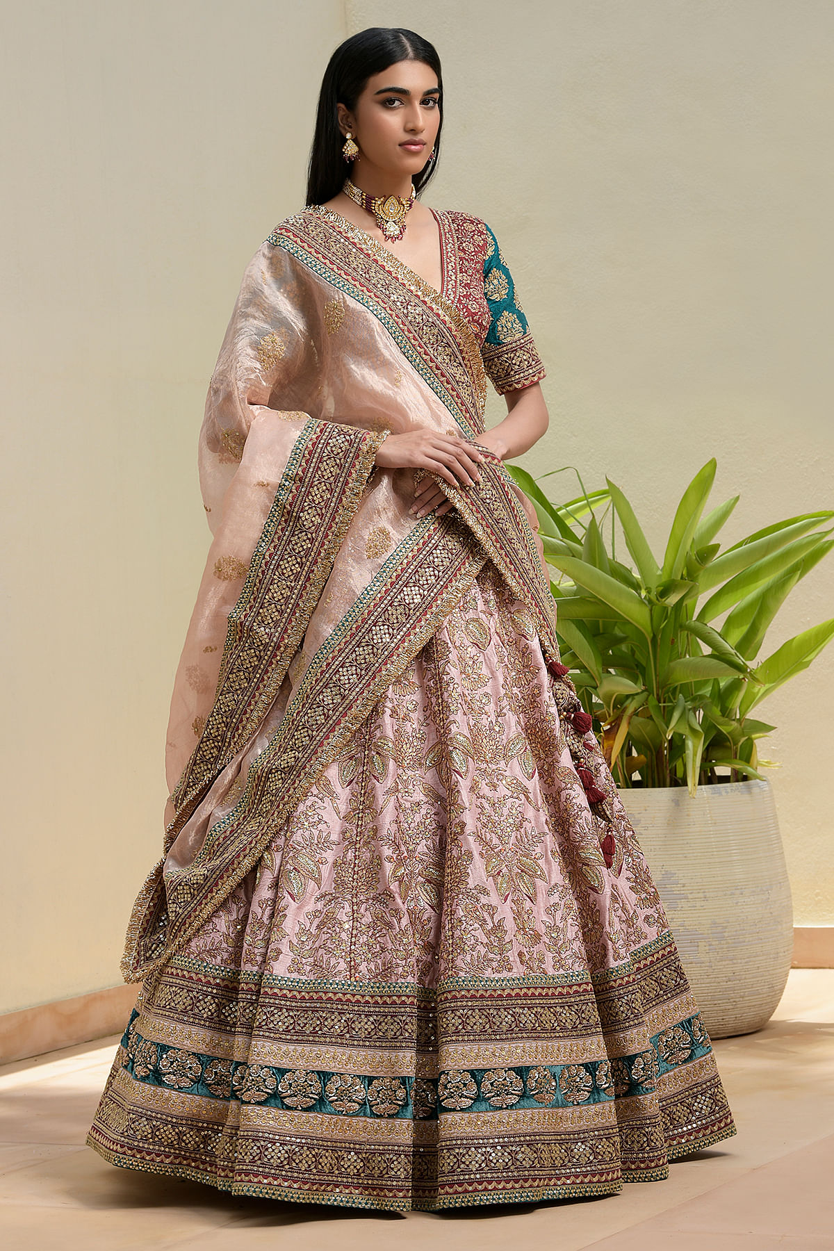 Pastel Blue Wedding Lehenga - Indian Bridal Wear | BAnu – B Anu Designs